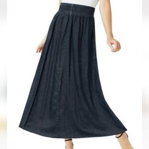 Jessica London Chambray Maxi Skirt